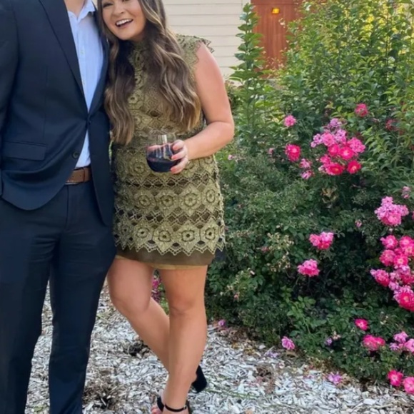 Catherine Deane Kate Dress Lave Antique Gold US 2 - Picture 10 of 17